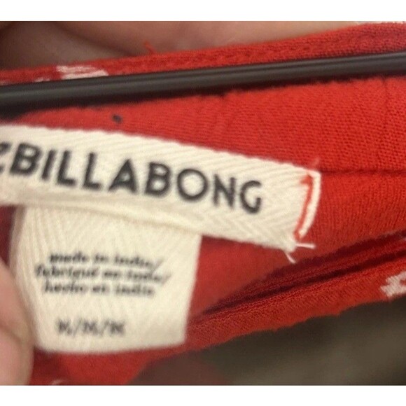 Billabong Dancing Til Dawn Wrap Floral Skirt in Red Medium Boho Beach - Picture 6 of 6